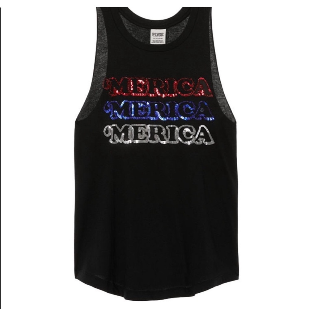 🇺🇸Merica’ bling Victoria’s Secret tank